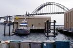 Newport Bridge, 47-Foot Motor Life Boat (MLB), USCG, dock, harbor
