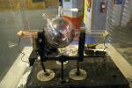 Antique Frankenstein Device, lab, discharge sphere, MYED01_009