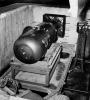 Little Boy Atomic Bomb, loading pit, Enola Gay bomb bay, Tinian island, Mariana Islands, August 1945, MYED01_034