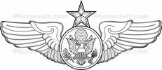 United States Air Force, wings, badge, MYFD01_086