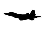 Lockheed F-22 Raptor silhouette, shape