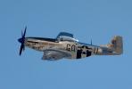 P-51D Mustang airborne, flying, flight
