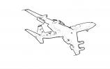 Line Drawing, E-3 Airborne Warning and Control System, AWACS, Abstract, MYFD02_079