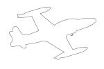Canadair CT-133 Silver Star 3 (CL-30) outline, line drawing, MYFD02_119O