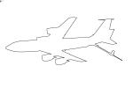 KC-135R Refueling Boom Outline, CFM56 Jet Engines, MYFD02_288O
