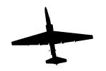 U-2S Dragonlady silhouette, mask, shape, logo, MYFD02_297M