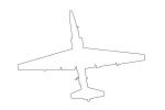 U-2S Outline, Line Drawing, MYFD02_297O