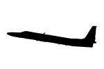 U-2S Dragonlady silhouette, mask, shape, logo, MYFD03_006M