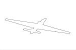 U-2S Outline, Line Drawing, MYFD03_009O