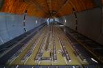 Inside the Cargo Hold of a KC-10, Cargo Fasteners, rollers, MYFD03_117