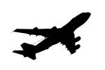 Boeing E-4B Nightwatch silhouette, USAF, MYFD03_190M