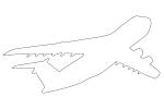 C-5M Super Galaxy line drawing, outline, MYFD03_213O