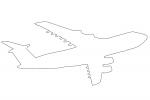 C-5M Super Galaxy line drawing, outline, MYFD03_214O