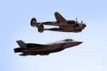 F-35A Lightning II, Lockheed P-38 Lightning, Heritage Flight, MYFD03_235