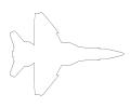 Boeing/Saab T-X advanced jet trainer line drawing, outline, shape, MYFD03_284O