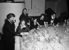 War Situation Room, WWII, England, 1940s, MYFV01P01_19