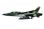 Republic F-105 Thunderchief, photo-object, object, cut-out, cutout