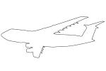 Lockheed, C-5 outline, line drawing, shape, MYFV02P02_15O