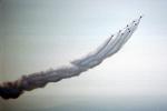 Smoke Trails, Canadian Snowbirds, formation flight, flying Airborne, MYFV02P11_18