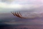 Smoke Trails, Canadian Snowbirds, formation flight, flying Airborne, MYFV02P12_11