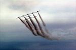Smoke Trails, Canadian Snowbirds, formation flight, flying Airborne, MYFV02P12_12