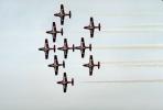 Smoke Trails, Canadian Snowbirds, formation flight, flying Airborne, MYFV02P12_15.1699