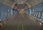Cargo hold, inside, interior, Lockheed C-5 Galaxy, Abbotsford Airport, MYFV02P13_19.1699