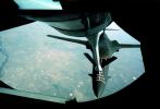 Refueling, aerial, air-to-air, flying boom, Rockwell B-1 Bomber, flight, flying, airborne, MYFV03P04_01