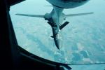 Rockwell B-1 Bomber, Refueling, flight, flying Airborne, MYFV03P04_09