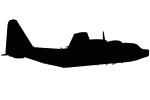 Lockheed MC-130P Hercules silhouette, shape, logo, MYFV03P15_10M