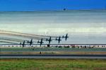 Flying shadow, Moffett Field, Hangars, EMB-312 Tucano, Smoke Trails, MYFV04P01_07