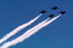USAF Thunderbirds, Moffett Field, Smoke Trails, MYFV04P01_12B