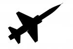 Northrop T-38 silhouette, logo, shape, Planform, MYFV04P04_11M
