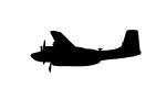 A-26 Invader Silhouette, logo, shape, MYFV04P10_19M