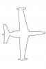 Aermacchi MB339 outline, line drawing, shape, MYFV05P08_11O