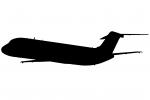 Douglas C-9 Nightingale silhouette, logo, shape, MYFV05P14_12BM