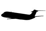 Douglas C-9 Nightingale Silhouette, logo, shape