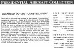 Lockheed VC-121E Constellation, Presidential Aircraft