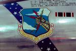 Convair B-58A Hustler, 2458, Strategic Air Command, SAC, emblem, shield, logo, insignia, lightning