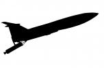 Martin TM-61A Matador silhouette, UAV, pilotless bomber,  shape, logo
