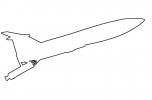 Martin TM-61A Matador line drawing, outline