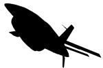 Ryan BQM-34 Firebee, Target Drone Missile, UAV, drone silhouette, shape, logo, MYFV07P09_05M