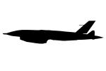 Teledyne Ryan AQM-34L Firebee Silhouette, UAV, drone, shape, logo, MYFV07P09_08M