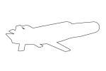outline Northrop AGM-236A Tacit Rainbow, line drawing