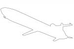 BOEING AGM-86B ALCM outline, Cruise Missile, UAV, drone, shape, MYFV07P09_19O