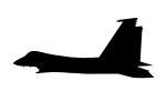 McDonnell Douglas F-15 Eagle silhouette, logo, shape