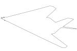 Lockheed F-117A Stealth Fighter outline