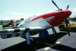 P-51C, red nose, D-Day Invasion Stripes, Identification Markings, MYFV08P01_09