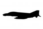 McDonnell Douglas F-4 Phantom Silhouette, shape, logo