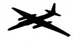 U-2 Silhouette, shape, logo, MYFV08P01_19M